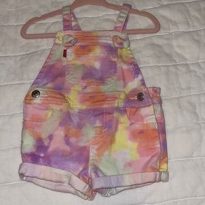 Levi Tie Dye Shortalls (6 months)